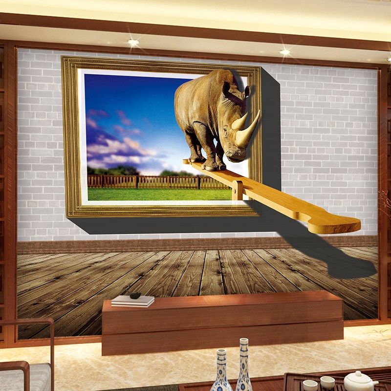 3D动物贴纸墙贴墙画卡通儿童墙面立体创意墙纸壁画装饰背景墙贴画,淘宝优惠券,粉丝福利购,淘宝优惠卷