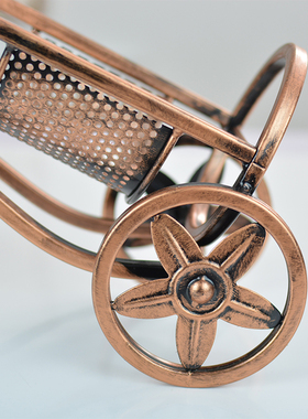 欧式红酒架创意葡萄酒架子复古铁艺摆件时尚简约家居饰品