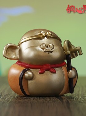 黄铜摆件《西游小分队》童年情怀悟空摆件铜工艺品办公室桌面装饰