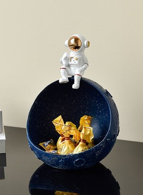 宇航员钥匙收纳玄关摆件入户门口鞋柜客厅家居装饰品乔迁新居礼品