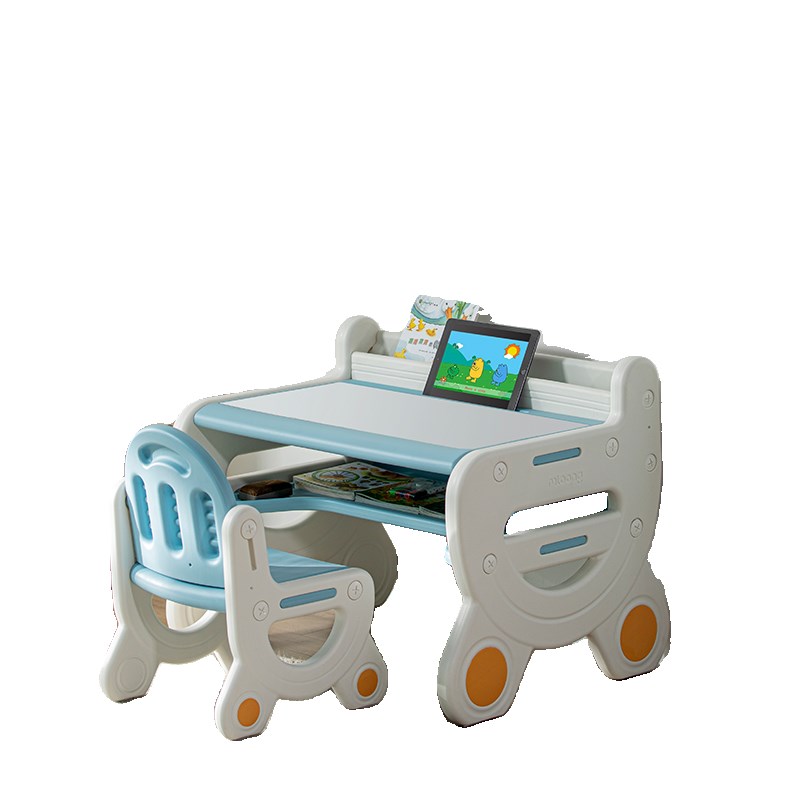 Manlong children's tables and chairs reading area small desk study table kindergarten baby writing table game table