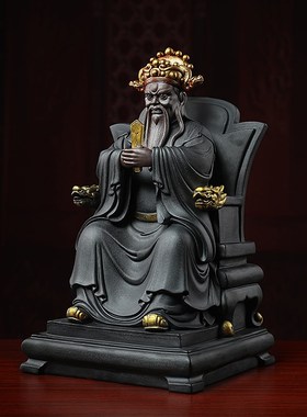 戴玉堂陶瓷摆件《龙五爷财神》五爷像广济龙王财神爷佛像供奉家用