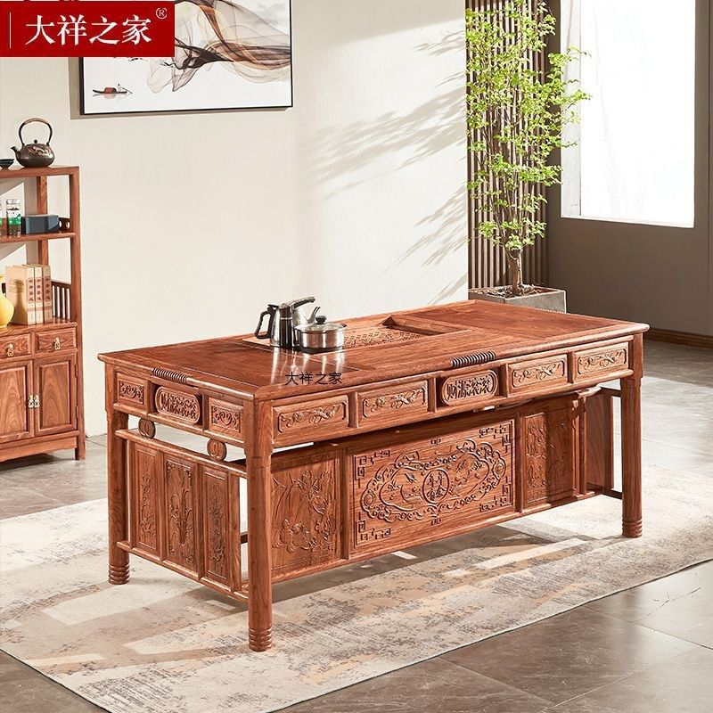 大祥之家红木茶桌刺猬紫檀财源滚滚茶台实木功夫喝茶桌大茶几,淘宝优惠券,粉丝福利购,淘宝优惠卷