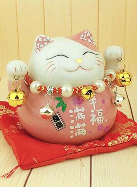 招财猫小摆件家居客厅迷你可爱小号存钱罐办公室桌面创意日式礼品