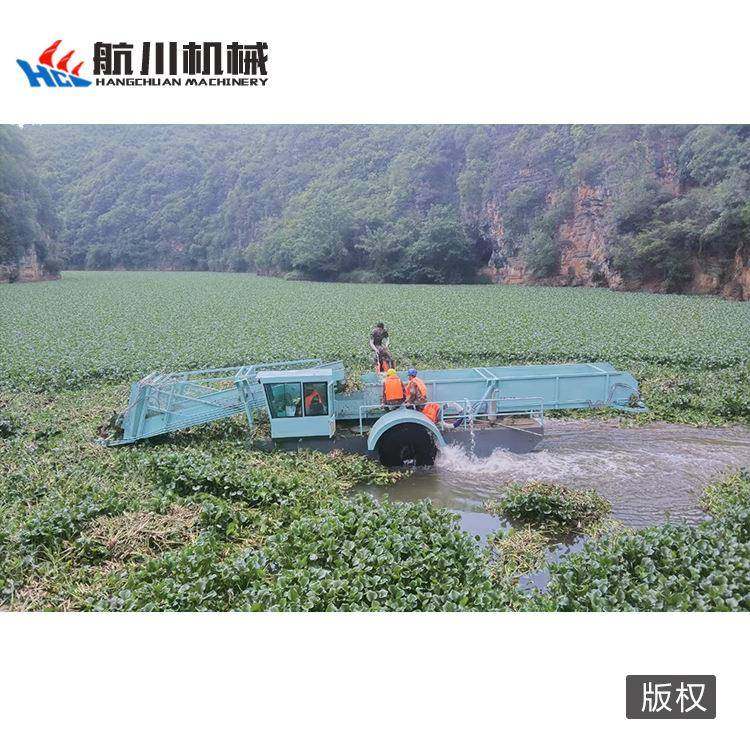 水上除草机液压自动水草水葫芦粉碎船芦苇水浮莲收割机械,淘宝优惠券,粉丝福利购,淘宝优惠卷