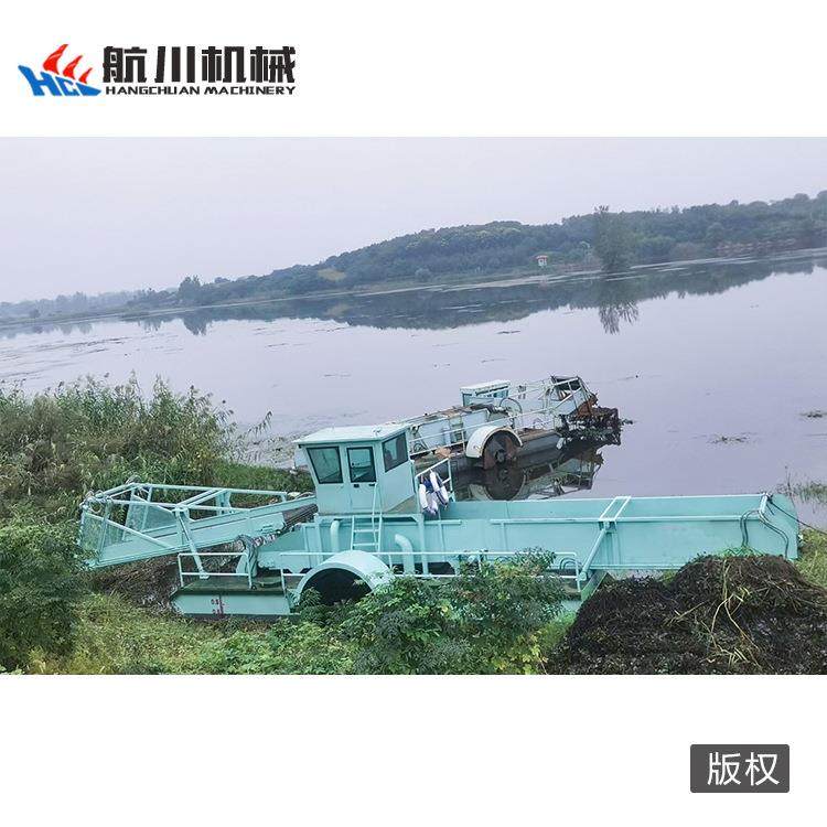 水上除草机液压自动水草水葫芦粉碎船芦苇水浮莲收割机械,淘宝优惠券,粉丝福利购,淘宝优惠卷