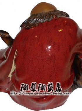 葫芦醉仙铁拐李陶瓷工艺石湾家居精工人物摆件书房装饰实拍