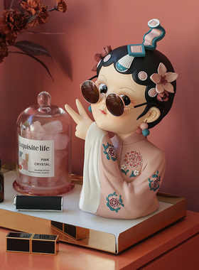 京剧女孩摆件轻奢高档客厅电视柜办公室桌面家居装饰品家居好物