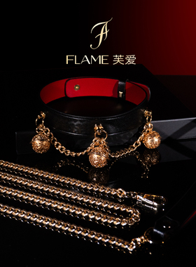 真皮铃铛项圈女宫铃皮革choker刻字定制颈带朋克风亚文化项链