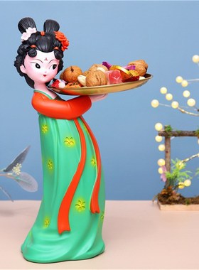 新中式创意只此青绿艺术摆件轻奢家居客厅酒柜装饰品摆设乔迁礼物