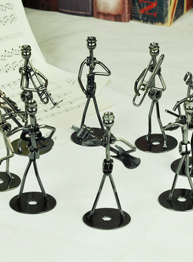 铁艺乐队音乐手ktv酒吧创意桌面装饰摆件酒柜装饰品礼物家居摆设