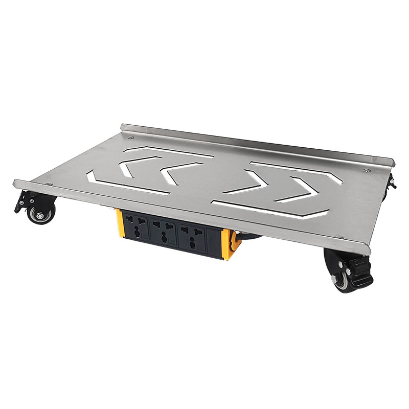 Mosaic? Row plug-in stainless steel computer oversized main chassis full tower bracket movable bottom bracket large load-bearing power