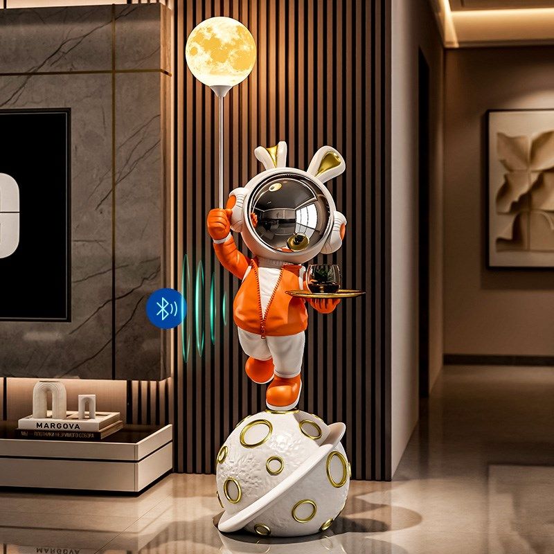 轻奢宇航员太空人兔子落地摆件电视柜沙发大型装饰品乔迁新居礼物,淘宝优惠券,粉丝福利购,淘宝优惠卷