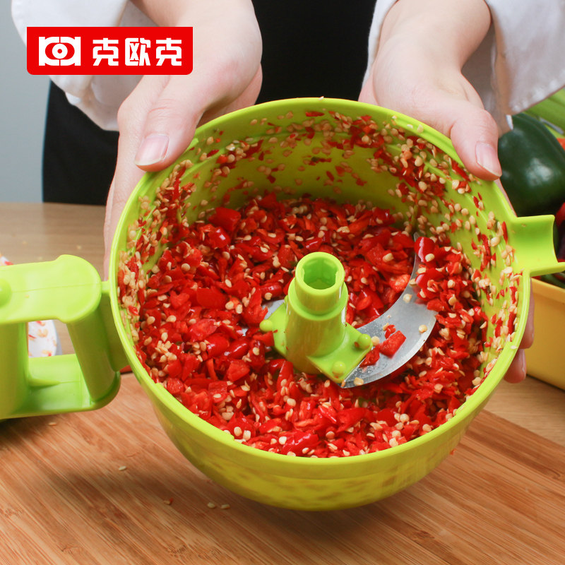 克欧克多功能切菜器碎菜器手动饺子馅绞肉机食物料理机搅拌器,淘宝优惠券,粉丝福利购,淘宝优惠卷