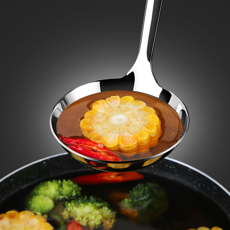 304不锈钢汤勺漏勺加厚长柄火锅勺家用大号勺子套装厨房盛汤粥勺,淘宝优惠券,粉丝福利购,淘宝优惠卷