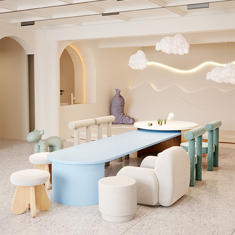 Baby painting game learning class chair outfit kindergarten children's table and chair writing table and chair early education table and chair