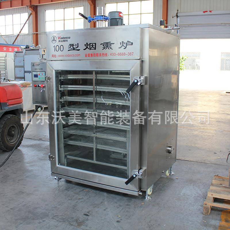 大型哈尔滨细肠烟熏机立式羊腿熏烤炉全自动熏鱼熏肠烘烤箱烟熏炉 - 图0