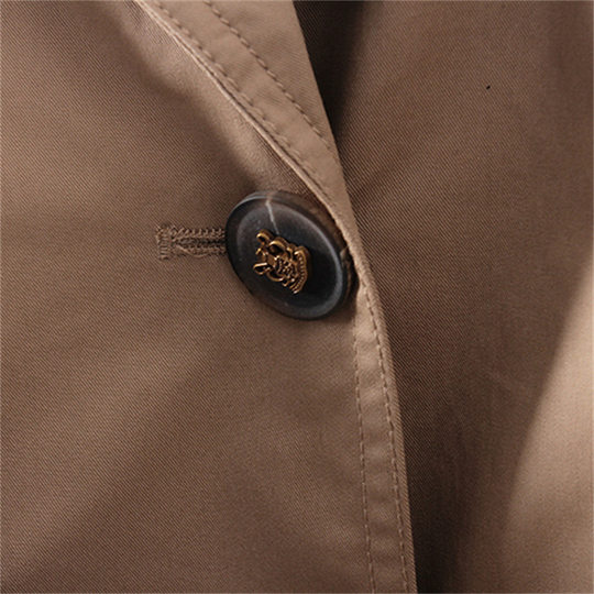 L072      设计感拼接风衣 鸟撤柜女装 一线品牌 剪牌青仓