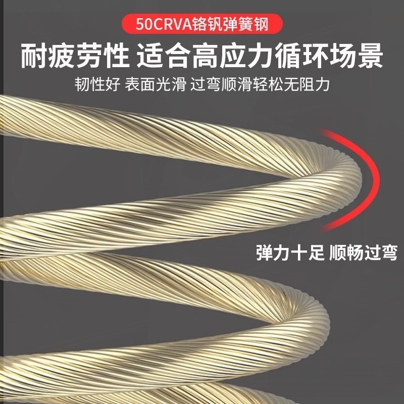 新款穿线神器拉线电工专用穿线钢丝串电线引线穿网线器穿管器30米 - 图1