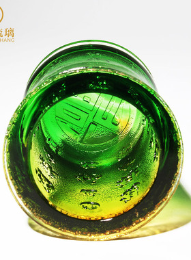 高档琉璃笔筒创意时尚办公室老板桌面摆件精致离职送别礼物送领导