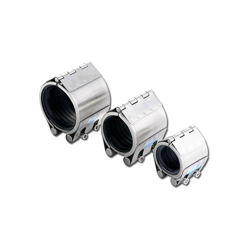 不锈钢修补器管道连接器304堵漏卡箍带压密封管道堵漏哈夫节居医 - 图3