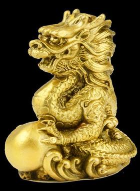 全套黄铜十二生肖摆件属鼠牛虎属兔龙蛇马羊猴鸡狗猪金属生肖