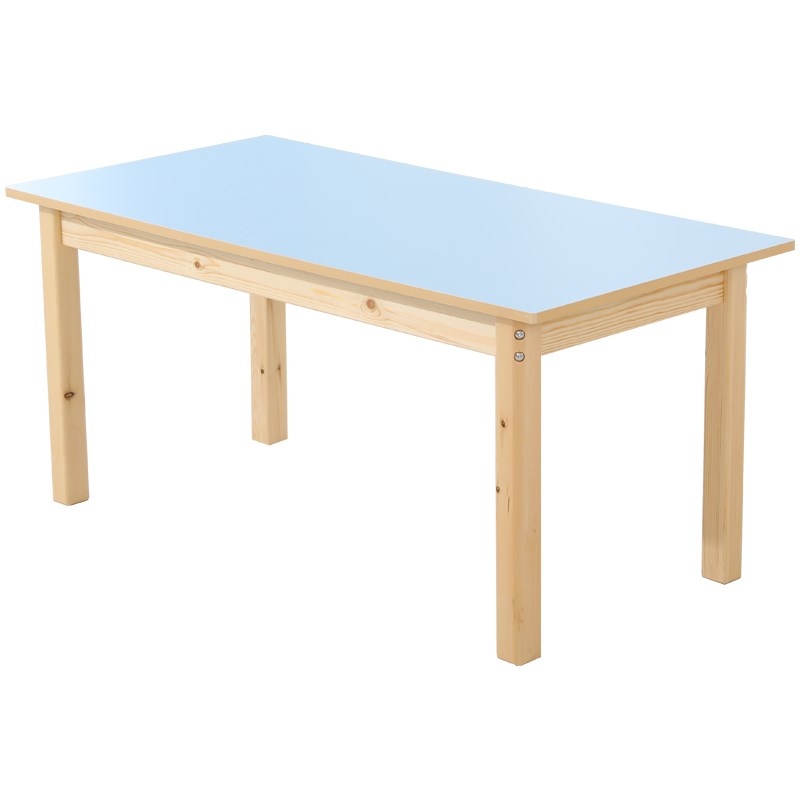 Kindergarten preschool solid wood desks and chairs children's color art drawing table can be graffiti shaped table shape
