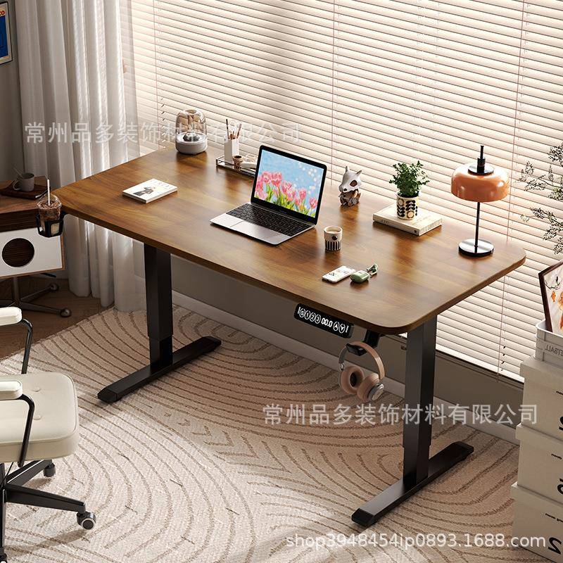 电动升降桌电脑桌卧室家用学生书桌成人办公桌电竞桌作台智能升降 - 图0
