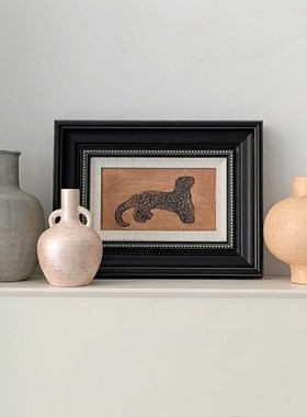 态生活诧寂风斑驳陶瓷花瓶玄关客厅桌面复古高级感装饰品插花摆件