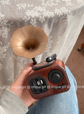 美式复古留声机摆件咖啡店卧室桌面创意音乐盒家居装饰品生日礼物