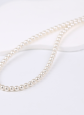 一露觅光~女王空间施家珠轻奢大气珍珠项链时尚气质颈链4、6mm