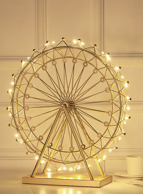 轻奢高级感摩天轮摆件家居客厅卧室电视柜酒柜装饰品新婚结婚礼物