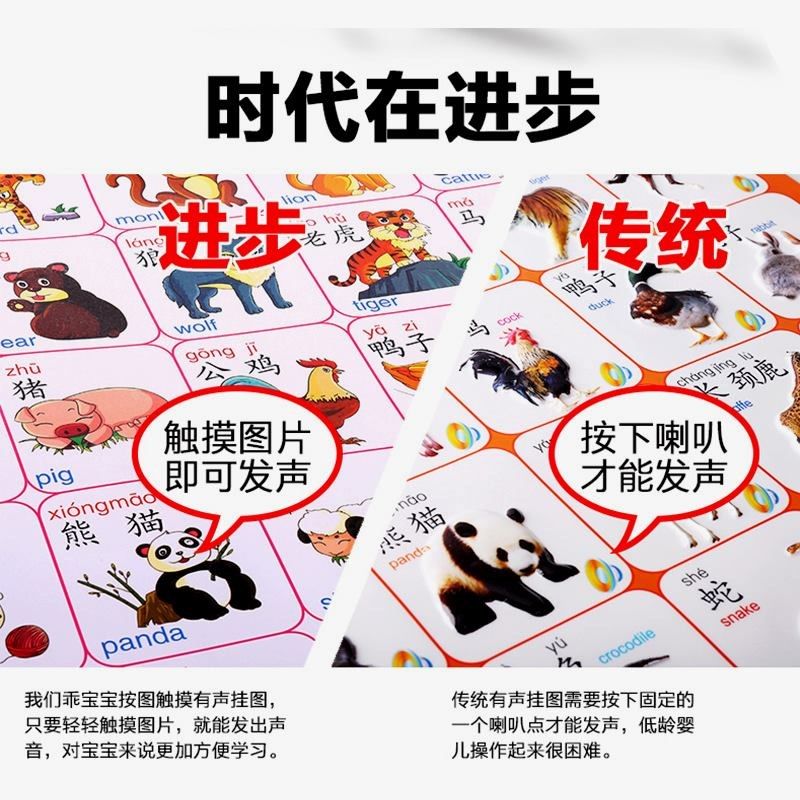 乖宝宝  触摸发音有声挂图 挂画 儿童点读发音早教益智玩具挂图,淘宝优惠券,粉丝福利购,淘宝优惠卷