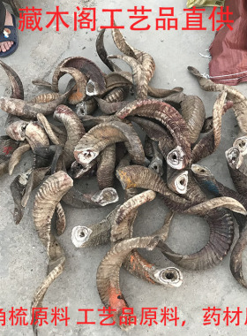 天然绵羊角原料刮痧板羊角梳原料山羊角原料中药 摆件DIY饰品