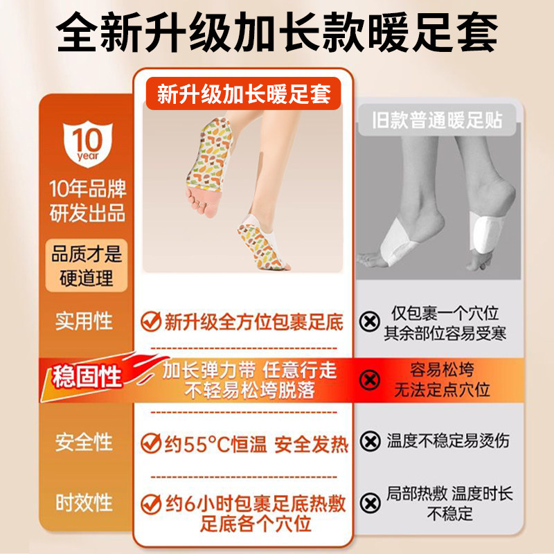 暖足贴自发热鞋垫女暖脚足贴宝男暖宝贴恒温可行走脚底热敷暖足贴,淘宝优惠券,粉丝福利购,淘宝优惠卷