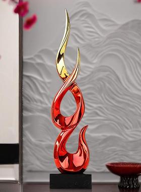 节节高升现代简约高档竖高摆件入户玄关酒柜客厅桌面乔迁家居饰品