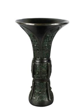 铜工艺品摆件高档商务礼品 仿古酒器青铜器商觚