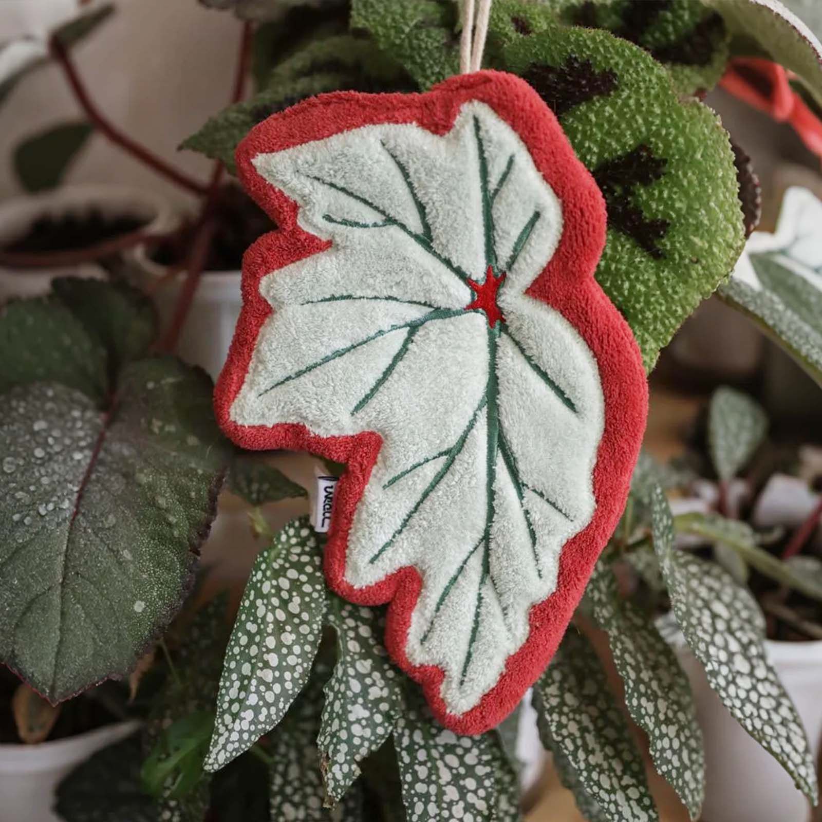 unroll反卷设计原创正品-热植叶片A类面料毛巾厨房擦布可爱擦手巾