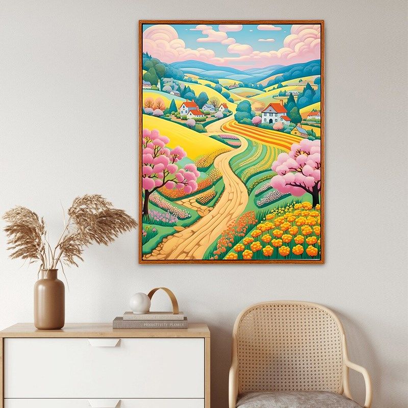 世界数字油画di油彩画手工解压填色风景颜料涂鸦手绘丙烯画,淘宝优惠券,粉丝福利购,淘宝优惠卷