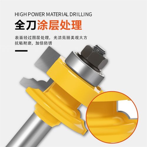 逆玻璃门窗铣刀门窗榫合刀实木门榫合刀柄木工铣刀一把成型 - 图1