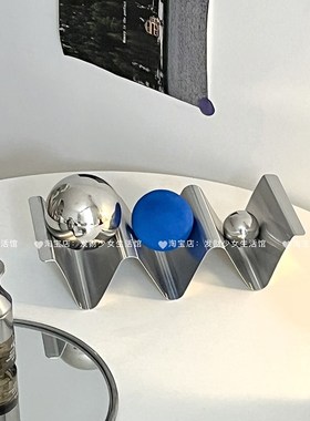 摆件高级感小众轻奢金属装饰品家居软装酒柜装饰客厅玄关桌面摆设