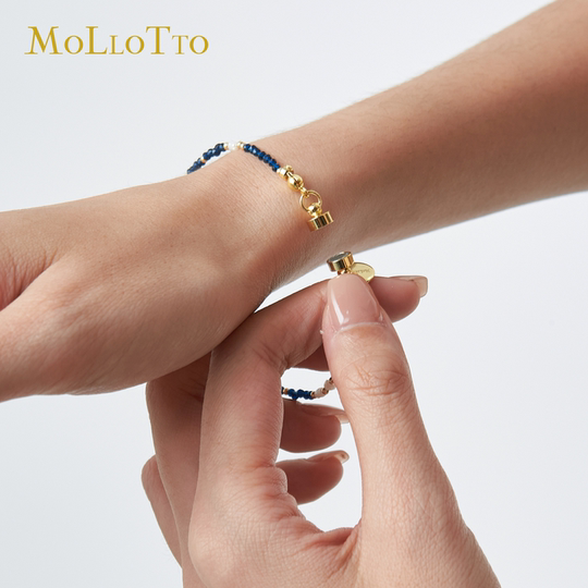 MOLLOTTO natural pearl/red agate