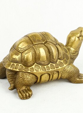 包邮铜龟摆件 铜乌龟摆件 铜龟金钱龟龟神龟献瑞铜器办公室摆件