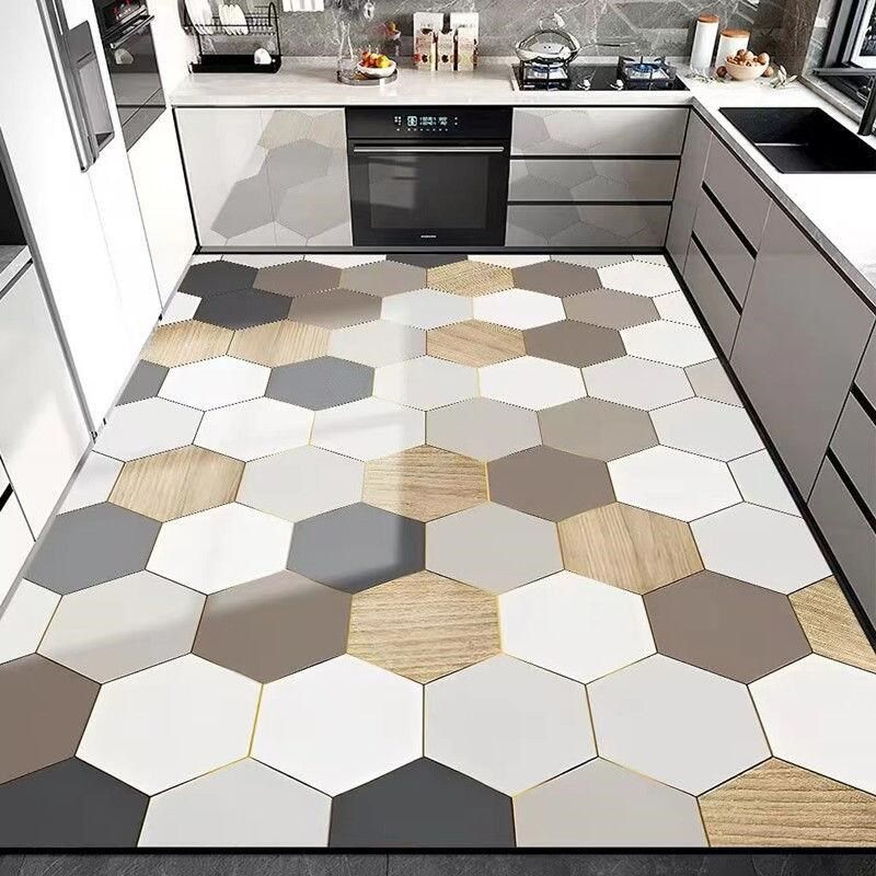 免洗PVC厨房地垫家用地毯门垫客厅进门玄关可裁剪防水防油污垫子,淘宝优惠券,粉丝福利购,淘宝优惠卷