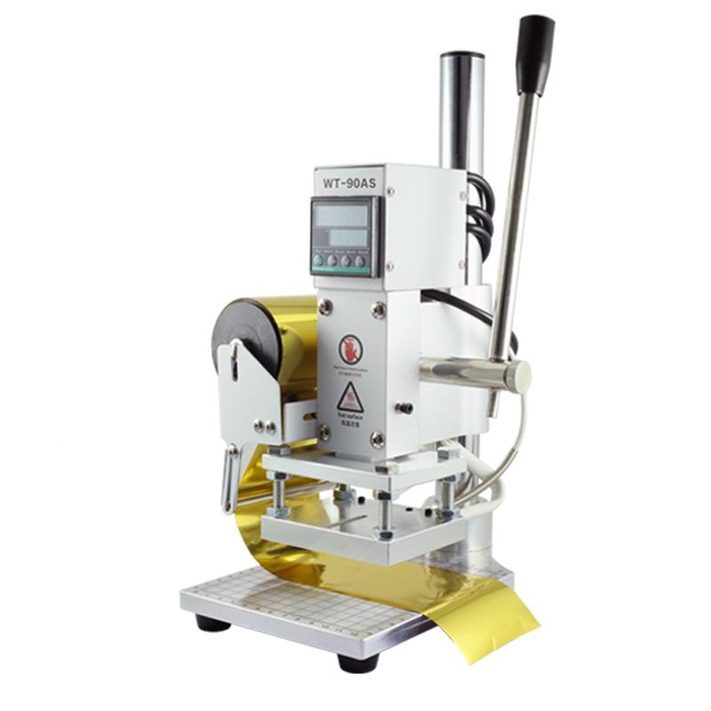 小型手动烫金机皮革木材直烙印O机满版刻底板U型孔LGO机度销 - 图3