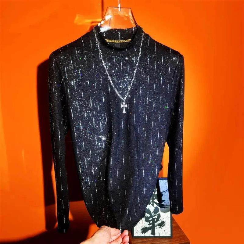 烽焱严选双十一轻奢精品秋季修身N型半高领长袖T恤打底衫男士重工,淘宝优惠券,粉丝福利购,淘宝优惠卷