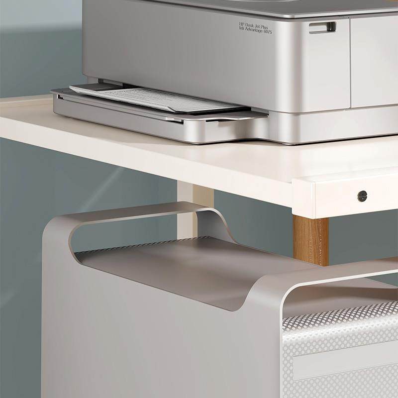 Deskside floor-standing computer main rack, layered storage rack under the desk, chassis storage rack, printer placement rack