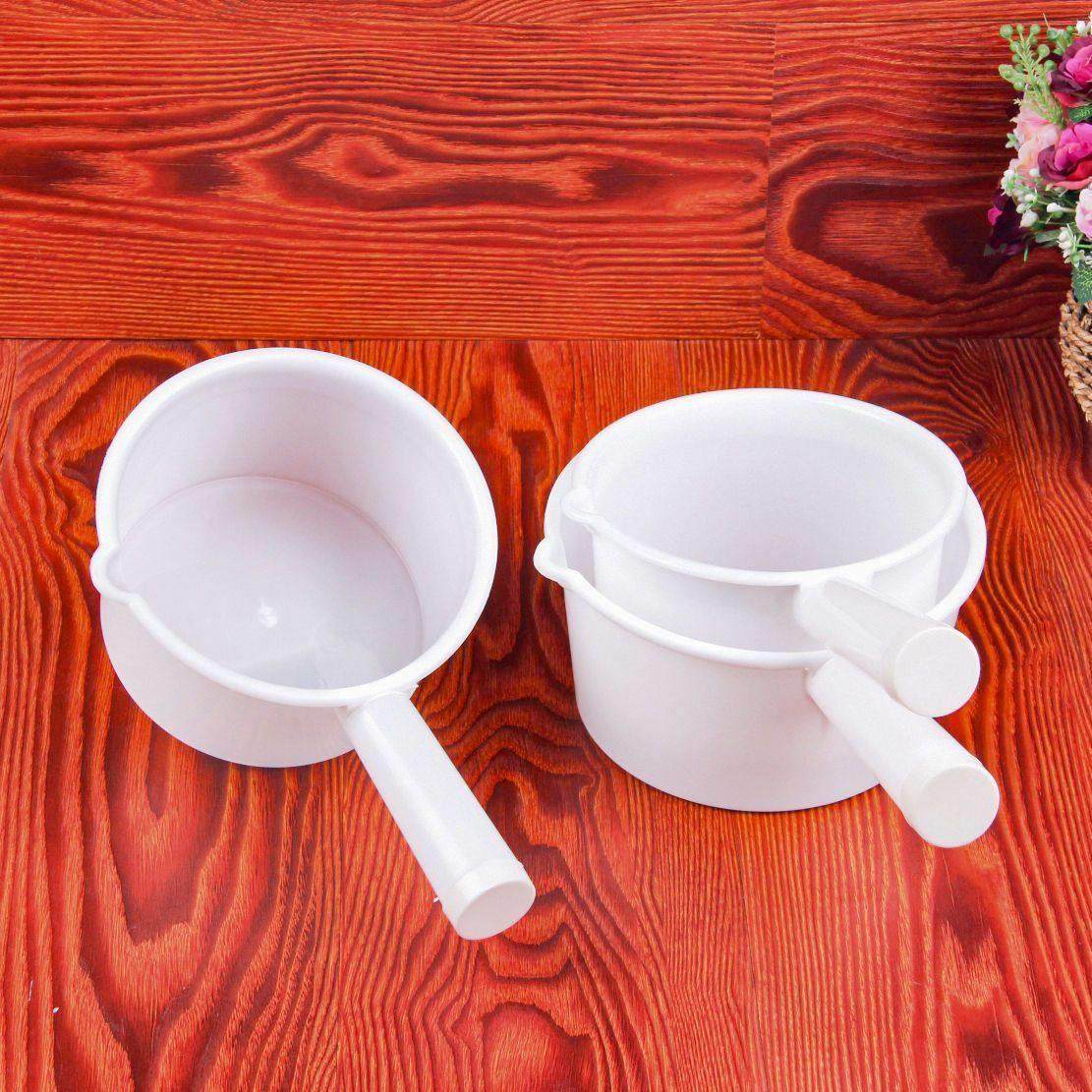 白色塑料短柄水勺厨房洗菜水舀子油漆胶水勺子搅拌勺浇花水瓢,淘宝优惠券,粉丝福利购,淘宝优惠卷