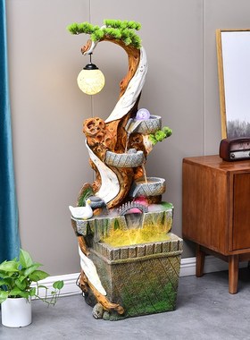 假山流水喷泉摆件循环水办公室景观装饰客厅水系山水乔迁新居礼品