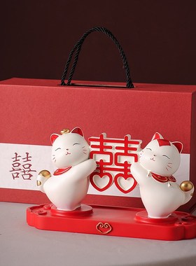 新婚礼物送新人新娘闺蜜情人节喜庆婚庆摆件周年纪念订婚结婚礼品